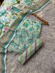 MC13 - Mico Embroidered Lawn 3P