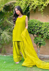 Parrot Green Farshi Shalwar