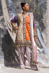 M256 - Sana Safinaz Winter Slub Embroidered 3P
