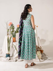 KS01 - Unstitched Printed Lawn 3P