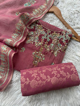 Rust Plum - Hand Embroidered 3P