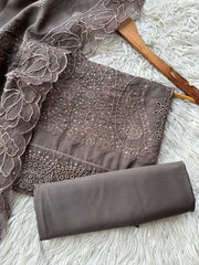 NU15 - Nureh Unstitched Embroidered Doriya 3P