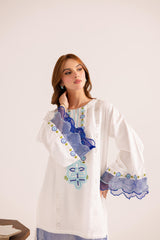 2PC Summer Embroidered Dress - 1131