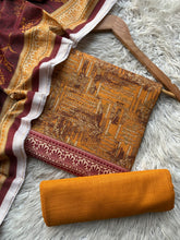 SA66 - Safina Printed Khaddar Jacquard 3P