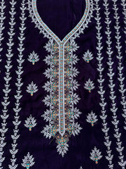 CV19 - Charizma Velvet Embroidered 3P