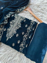 CV1 - Charizma Velvet Embroidered 3P