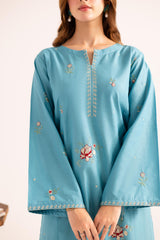 2PC Summer Embroidered Dress - 1132