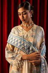 M247 - Sana Safinaz Linen Embroidered 3P