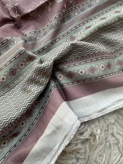 SA38 - Safina Printed Khaddar Jacquard 3P