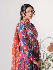 KS11 - Unstitched Printed Lawn 3P