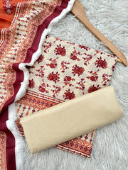 KA20 - Khaadi Printed Doriya Lawn 3P