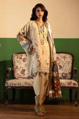M245 - Sana Safinaz Slub Embroidered 3P
