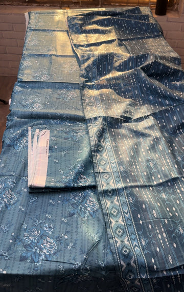 SA17 - Safina Unstitched Printed Lawn 3P