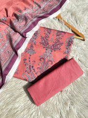 B21 - Bonanza Unstitched Lawn Printed 3P