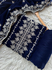 CV6 - Charizma Velvet Embroidered 3P