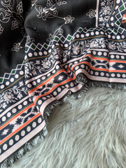 SA84 - Safina Printed Khaddar Jacquard 3P