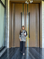 Black Embroidered sewing Spot