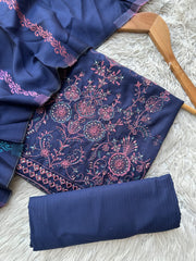 CH65 - Charizma Unstitched Embroidered Winter 3P