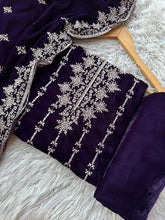 CV13 - Charizma Velvet Embroidered 3P