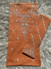 Light Orange - Hand Embroidered Shirt