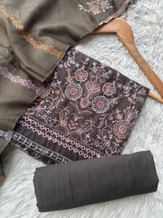 CH63 - Charizma Unstitched Embroidered Winter 3P