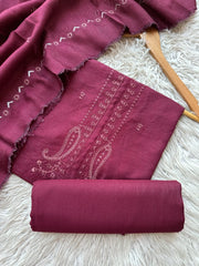 CH26 - Charizma Unstitched Embroidered Winter 3P