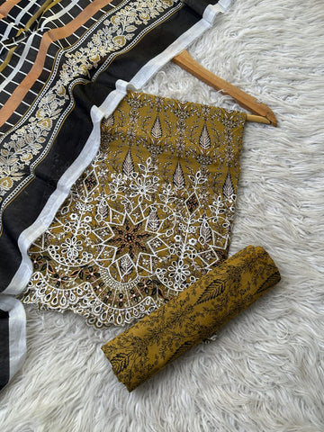 MC12 - Mico Embroidered Lawn 3P