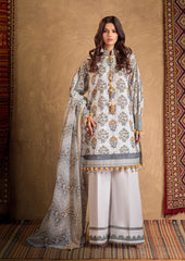 BZ 02 - Bonanza Unstitched Lawn Printed 3P