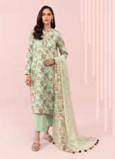 SP 43 - Unstitched Printed Lawn 3P