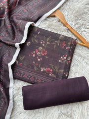 SA57 - Safina Printed Khaddar Jacquard 3P