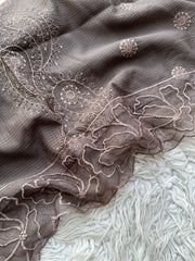 NU15 - Nureh Unstitched Embroidered Doriya 3P