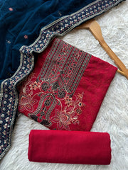 CH82 - Charizma Unstitched Embroidered Winter 3P