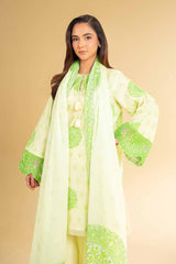 42501630 - Nishat Lawn Jacquard Embroidered 3P