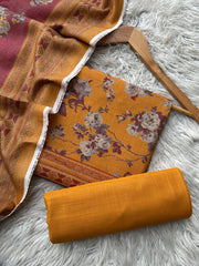 SA51 - Safina Printed Khaddar Jacquard 3P