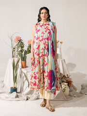 KS02 - Unstitched Printed Lawn 3P