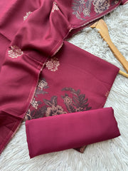 KA22 - Khaadi Jacquard Unstitched 3P