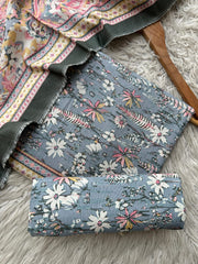 BSK4 - Bin Saeed Unstitched 3 Piece Khaddar