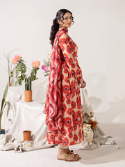 KS07 - Unstitched Printed Lawn 3P