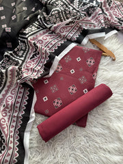 BSN105 - Bin Saeed Unstitched 3 Piece Lawn