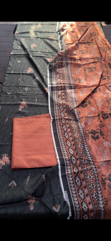 SA24 - Safina Unstitched Printed Lawn 3P