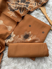 KA13 - Khaadi Jacquard Unstitched 3P