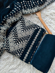 CV7 - Charizma Velvet Embroidered 3P