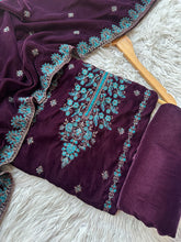 CV25 - Charizma Velvet Embroidered 3P