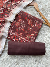 SA77 - Safina Printed Khaddar Jacquard 3P