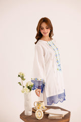 2PC Summer Embroidered Dress - 1131