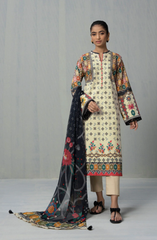 SP 23 - Unstitched Printed Lawn 3P