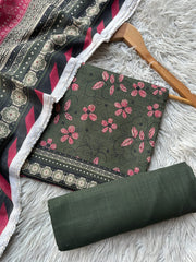 SA61 - Safina Printed Khaddar Jacquard 3P