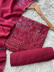 CH67 - Charizma Unstitched Embroidered Winter 3P