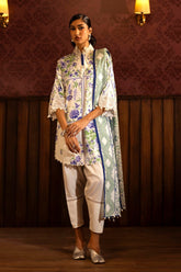 M246 - Sana Safinaz Linen Embroidered 3P