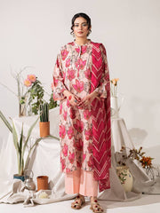 KS09 - Unstitched Printed Lawn 3P